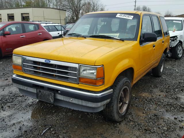 1FMDU34X5MUE15629 - 1991 FORD EXPLORER YELLOW photo 2