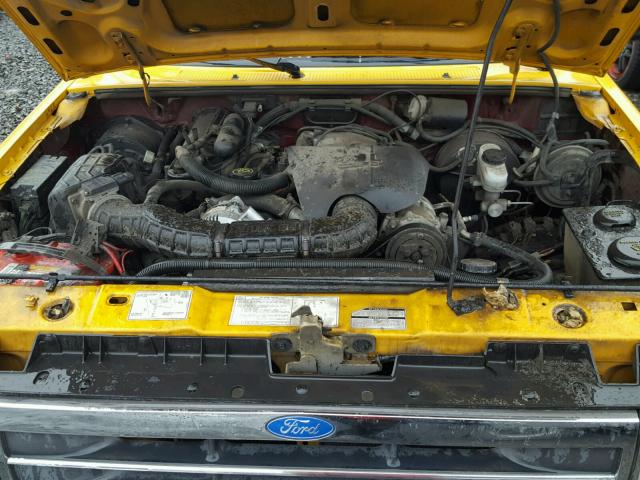 1FMDU34X5MUE15629 - 1991 FORD EXPLORER YELLOW photo 7