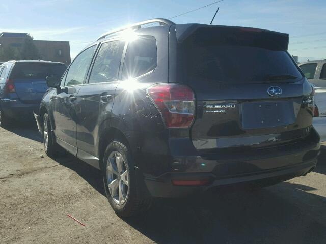 JF2SJAHC8FH463526 - 2015 SUBARU FORESTER 2 BLACK photo 3