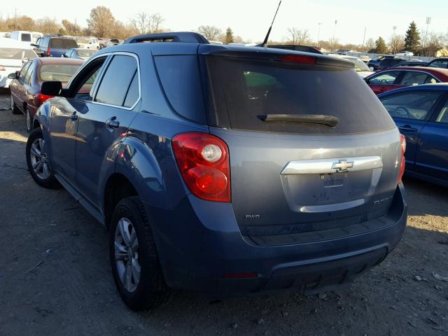 2CNFLEEC7B6204303 - 2011 CHEVROLET EQUINOX LT BLUE photo 3