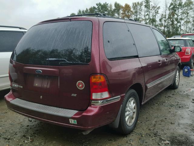 2FMDA5243XBB30757 - 1999 FORD WINDSTAR S MAROON photo 4