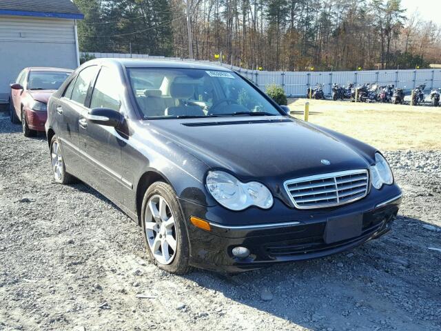 WDBRF92H47F891073 - 2007 MERCEDES-BENZ C 280 4MAT BLACK photo 1