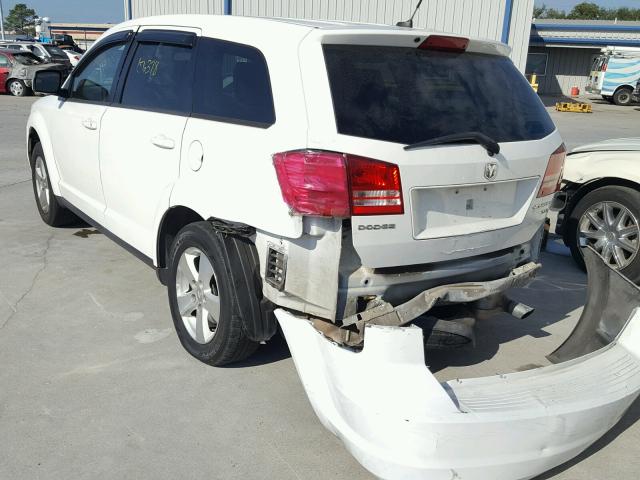 3D4GG57VX9T541942 - 2009 DODGE JOURNEY SX WHITE photo 3