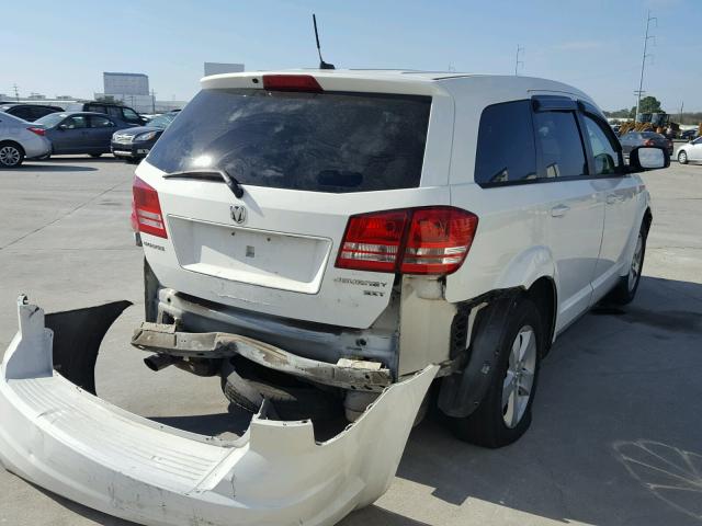 3D4GG57VX9T541942 - 2009 DODGE JOURNEY SX WHITE photo 4