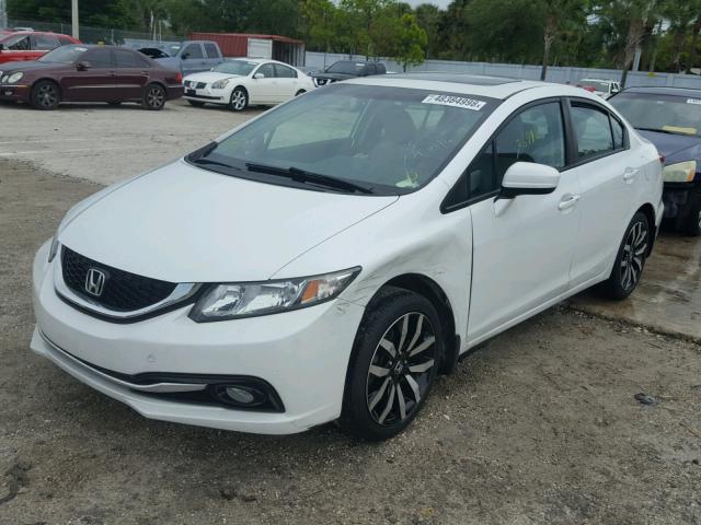 19XFB2F99EE060122 - 2014 HONDA CIVIC EXL 白色 照片 2
