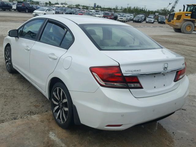19XFB2F99EE060122 - 2014 HONDA CIVIC EXL 白色 照片 3