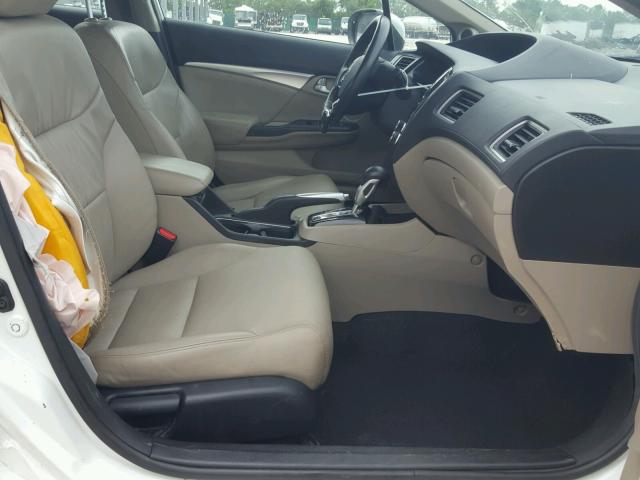 19XFB2F99EE060122 - 2014 HONDA CIVIC EXL 白色 照片 5
