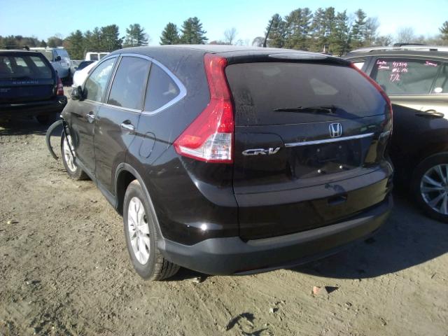 5J6RM4H52CL021058 - 2012 HONDA CR-V EX BLACK photo 3