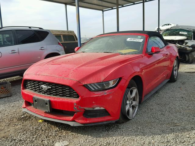 1FATP8EM4F5359842 - 2015 FORD MUSTANG RED photo 2