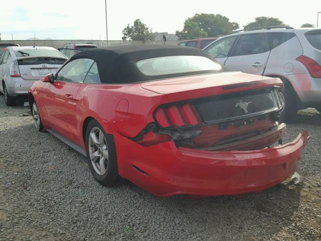 1FATP8EM4F5359842 - 2015 FORD MUSTANG RED photo 3