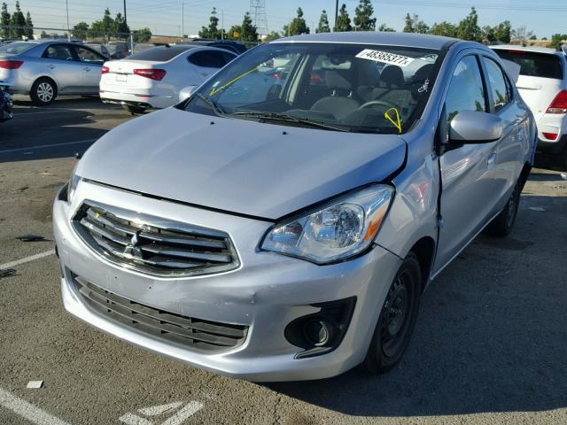 ML32F3FJ2HHF17456 - 2017 MITSUBISHI MIRAGE G4 SILVER photo 2