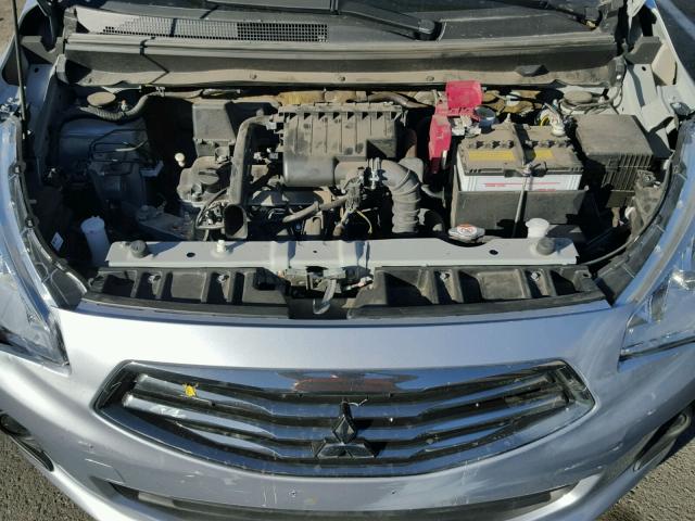 ML32F3FJ2HHF17456 - 2017 MITSUBISHI MIRAGE G4 SILVER photo 7