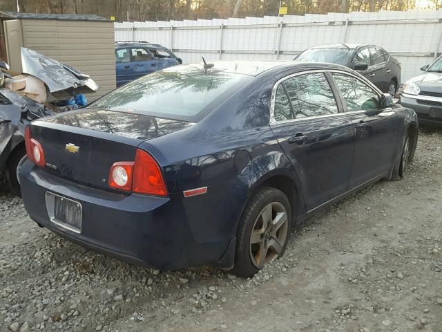 1G1ZH57B19F260396 - 2009 CHEVROLET MALIBU 1LT BLUE photo 4