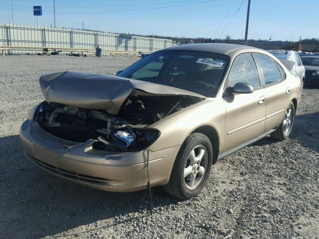 1FAFP55U11A296520 - 2001 FORD TAURUS SES BEIGE photo 2