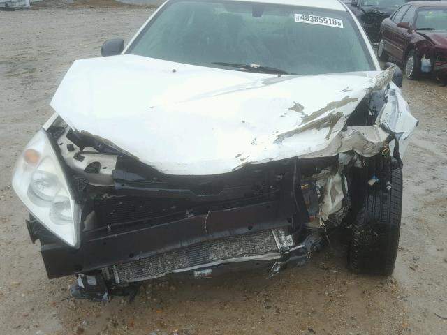 1G2ZF58B474275578 - 2007 PONTIAC G6 VALUE L WHITE photo 9