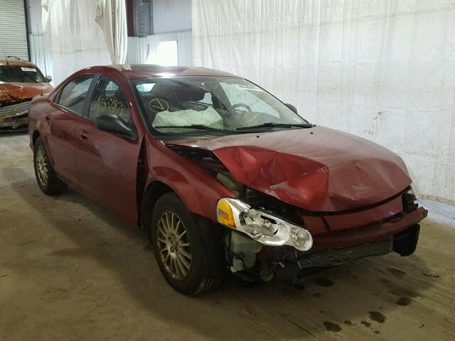 1C3AL56R24N287871 - 2004 CHRYSLER SEBRING LX RED photo 1