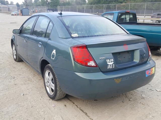 1G8AJ58F07Z187781 - 2007 SATURN ION LEVEL GREEN photo 3