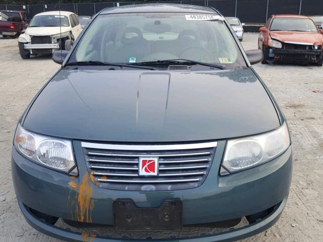1G8AJ58F07Z187781 - 2007 SATURN ION LEVEL GREEN photo 9