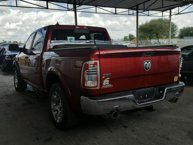 1C6RR6NTXES144483 - 2014 RAM 1500 LARAM MAROON photo 3