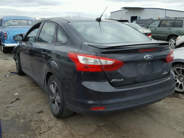 1FADP3F29EL417684 - 2014 FORD FOCUS SE BLACK photo 3