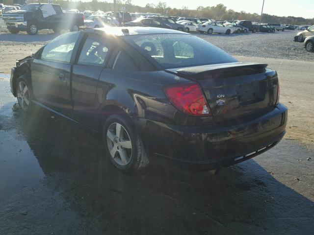 1G8AW18B27Z154160 - 2007 SATURN ION LEVEL BLACK photo 3