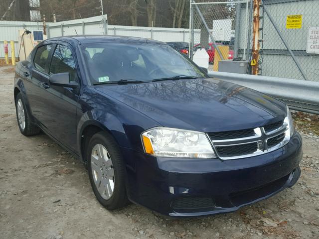 1C3CDZABXDN622138 - 2013 DODGE AVENGER SE BLUE photo 1