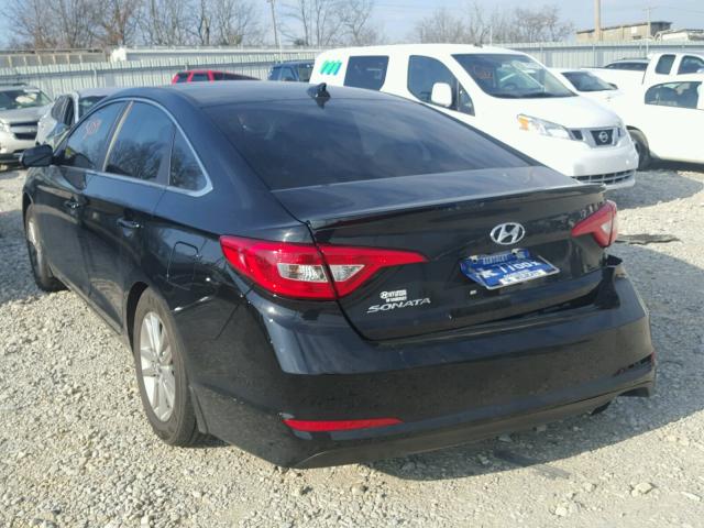 5NPE24AF1GH326638 - 2016 HYUNDAI SONATA SE BLACK photo 3