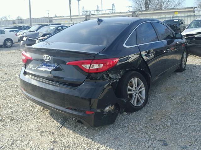 5NPE24AF1GH326638 - 2016 HYUNDAI SONATA SE BLACK photo 4