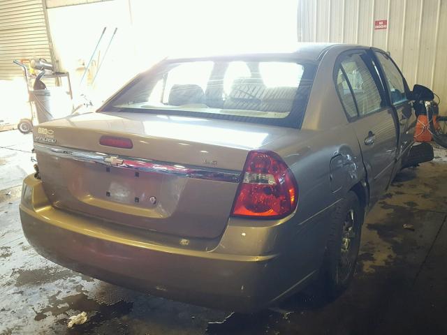 1G1ZS58F57F209421 - 2007 CHEVROLET MALIBU LS TAN photo 4