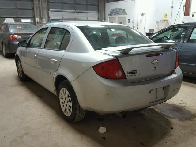 1G1AD5F52A7176073 - 2010 CHEVROLET COBALT 1LT SILVER photo 3