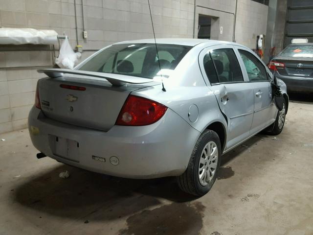 1G1AD5F52A7176073 - 2010 CHEVROLET COBALT 1LT SILVER photo 4