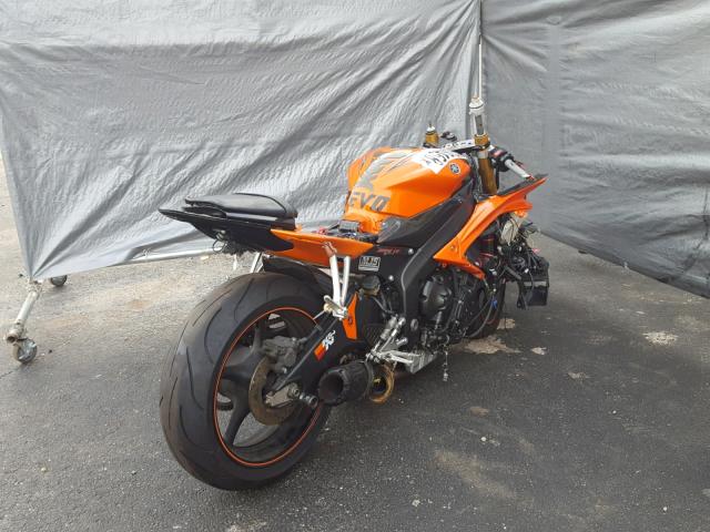 JYARJ16E29A014143 - 2009 YAMAHA YZFR6 ORANGE photo 4