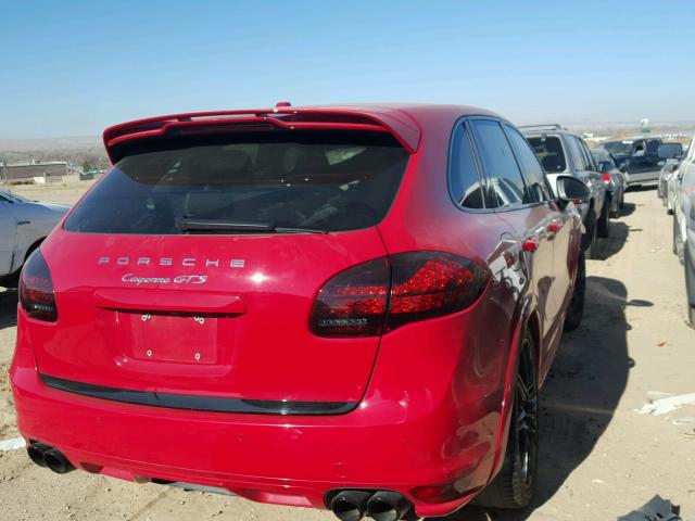 WP1AD2A24DLA71466 - 2013 PORSCHE CAYENNE GT RED photo 4