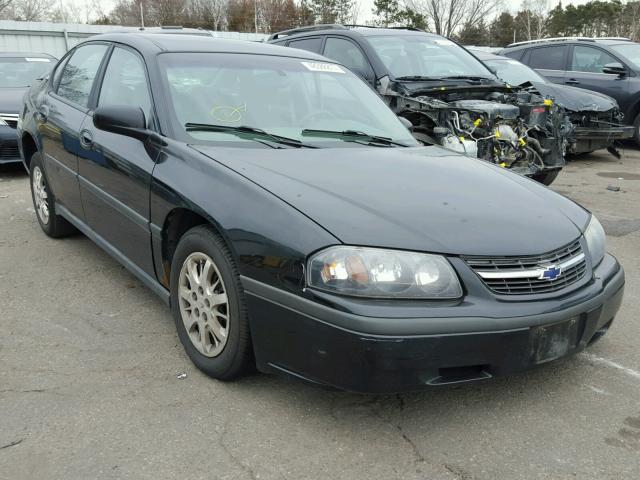 2G1WF55E319231470 - 2001 CHEVROLET IMPALA BLACK photo 1