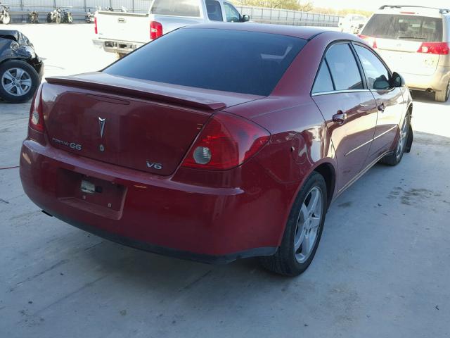 1G2ZG58N474113070 - 2007 PONTIAC G6 BASE RED photo 4