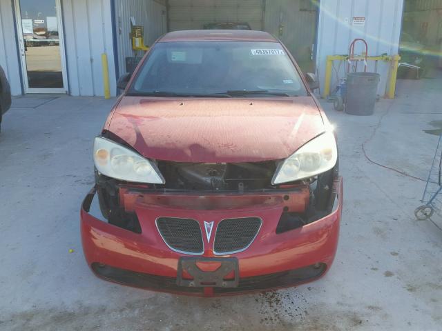 1G2ZG58N474113070 - 2007 PONTIAC G6 BASE RED photo 9