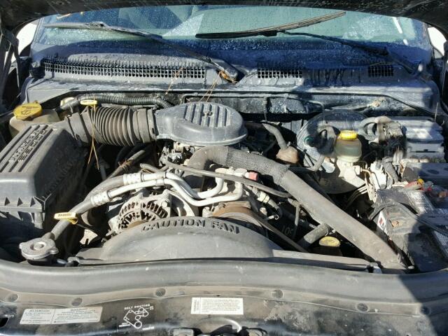 1B7GG23Y4VS211656 - 1997 DODGE DAKOTA BLACK photo 7