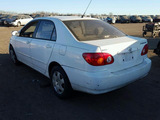 2T1BR32E13C020647 - 2003 TOYOTA COROLLA CE WHITE photo 3