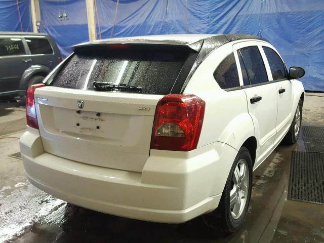 1B3HB48B57D146506 - 2007 DODGE CALIBER SX WHITE photo 4