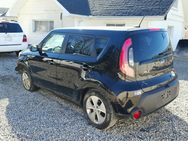 KNDJN2A28E7055683 - 2014 KIA SOUL BLACK photo 3