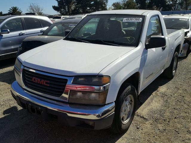 1GTCS148958225989 - 2005 GMC CANYON WHITE photo 2