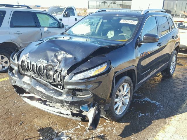 1C4PJMDS8FW550406 - 2015 JEEP CHEROKEE L BLACK photo 2