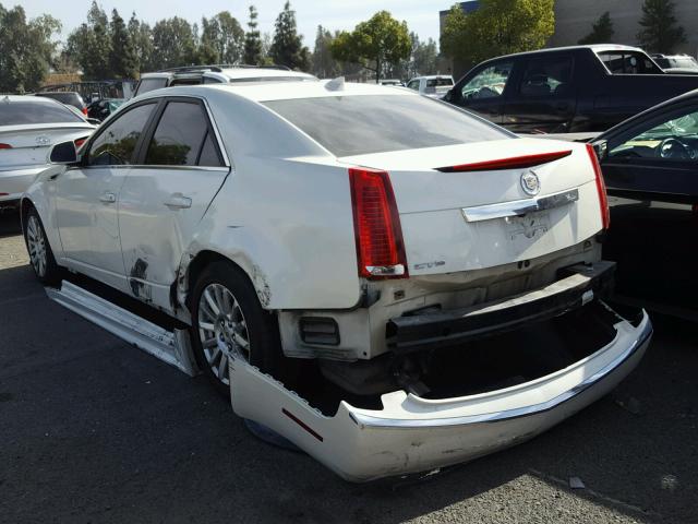 1G6DF5EYXB0142132 - 2011 CADILLAC CTS LUXURY WHITE photo 3