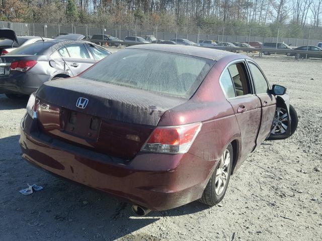 1HGCP26429A170061 - 2009 HONDA ACCORD LXP BURGUNDY photo 4