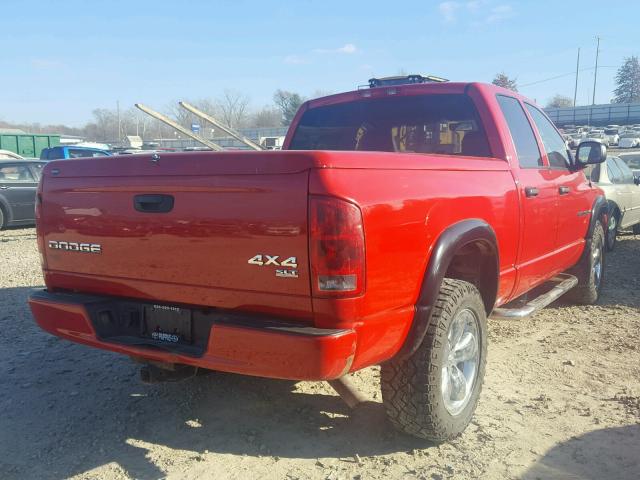 1D7HU18DX3S277600 - 2003 DODGE RAM 1500 S RED photo 4