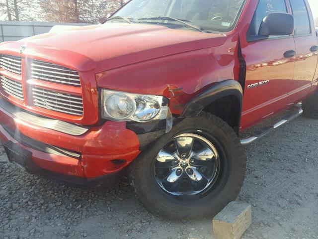 1D7HU18DX3S277600 - 2003 DODGE RAM 1500 S RED photo 9