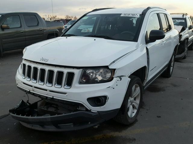 1C4NJDBBXGD566081 - 2016 JEEP COMPASS SP WHITE photo 2