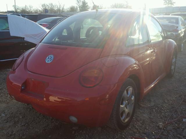 3VWCB21CX2M424729 - 2002 VOLKSWAGEN NEW BEETLE RED photo 4