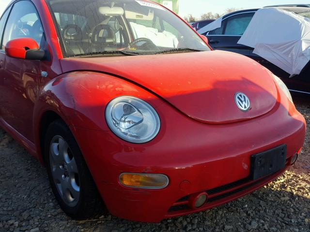 3VWCB21CX2M424729 - 2002 VOLKSWAGEN NEW BEETLE RED photo 9