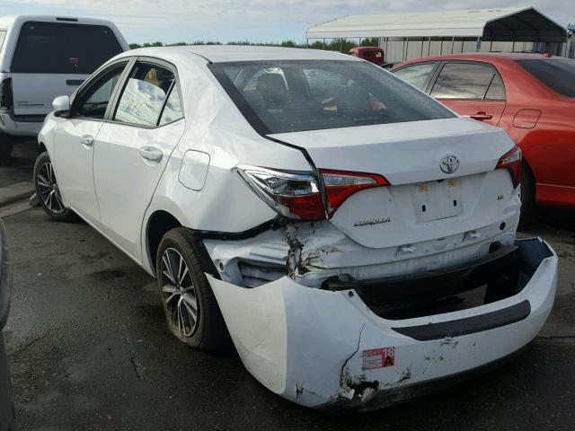 5YFBURHE8GP565789 - 2016 TOYOTA COROLLA L WHITE photo 3